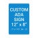 ADA 12" x 8" Vertical Sign 