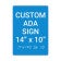 ADA 14" x 10" Vertical Sign