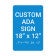 ADA 18" x 12" Vertical Sign 