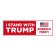 I Stand with Trump Bumper Sticker
