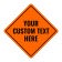 Diamond Sign with Custom Text - Orange