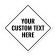 Diamond Sign with Custom Text - White