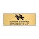 Horizontal Engraved 3" x 8" Heavy Brass Signs
