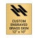 Vertical Engraved 12" x 10" Heavy Brass Signs 
