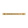 Horizontal Full Color 1" x 14" Brass Signs