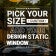 Custom Clear Static Window Cling - Pick Your Size