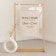 Acrylic Signs for Weddings, Clear Welcome Signs