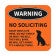 No Soliciting Dog Warning Sign