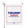 Trump Vance White Garden Flag