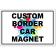 Custom Border 12" x 18" Car Magnets