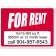 Custom For Rent Sign