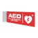 AED Projecting Wall Sign - Red Design