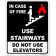 Do Not Use Elevators In Case of Fire 10" x 8" Full Color Sign 