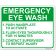 Emergency Eye Wash Instructions 8" x 10" Full Color Sign 