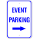 Event Parking Right Arrow Sign