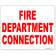 Fire Department Connection 8" x 10" Full Color Sign 