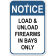 Firearms Bays Notice 18" x 12" Aluminum Sign 