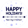 Happy Holidays Snowflake Vinyl Floor Decal