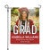 Graduation Block Lettering Garden Flag