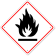 GHS Flammable Hazard Plastic Sign | 10" x 10"