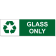 3" x 10 Glass Recycle Decal