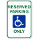 Handicap Reserved Parking 18" x 12" Aluminum Sign 