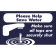 Horizontal Taps Shut Conserve Water Sign