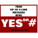 Large Message Vote Yes Yard Sign | 18" x 24"