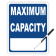 Maximum Capacity Blue 8" x 10" Dry Erase Sign