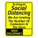 To Ensure Social Distancing We are Limiting Occupancy Sign