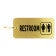 Men/Women Restroom Icon Brass Key Chain