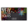 New Hours 3' x 6' Grocery Banner 