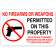 No Firearms Trespassers Arrest 12" x 18" Aluminum Sign