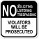 No Soliciting Loitering Trespassing 12" x 12" Aluminum Sign 