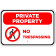 No Trespassing Private Property 12" x 18" Aluminum Sign
