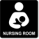 Nursing Room Icon Engraved Sign
