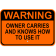 Owner Carries 12" x 18" Aluminum Sign
