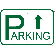 Parking Ahead 12" x 18" Aluminum Sign 