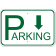 Parking Back 12" x 18" Aluminum Sign 