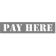 PAY HERE 2" x 10" Mylar Stencil