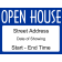 Fancy Open House Sign