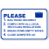 Please Comply Dumpster 12" x 18" Aluminum Sign