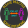 Bright Please Practice Social Distancing Floor Decal