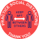 Red Practice Social Distancing Floor Decal