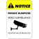 Private Dumpster Video Prosecution 18" x 12" Aluminum Sign