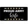 Proud Military Custom Front License Plate