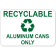 Recyclable Aluminum Sign Aluminum Cans Only 