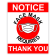 Notice Face Mask Required 8" x 10" Safety Sign