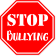 Red Stop Bullying 6" x 6" Vinyl Decal