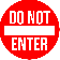 Round Do Not Enter Floor Decal